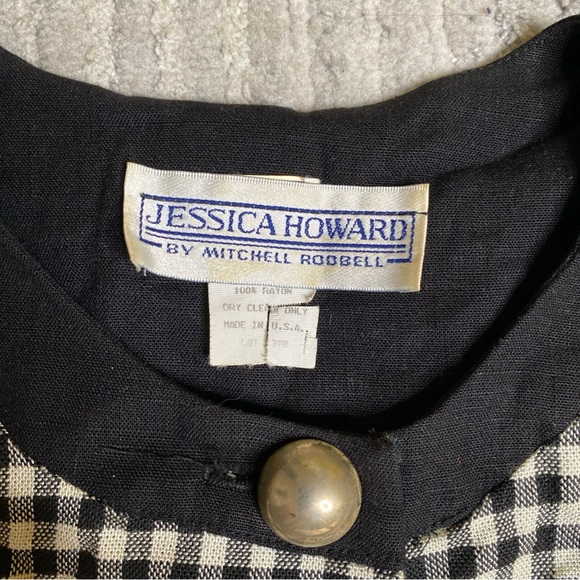 Jessica Howard Black and White Checkered Mini Dress - Picture 12 of 13
